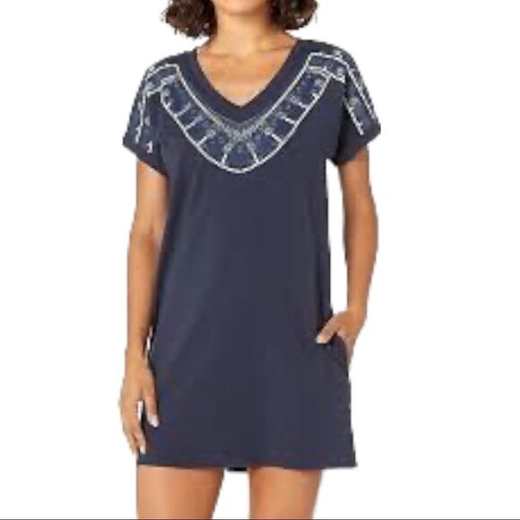 Nic + Zoe Pier Embroidered-Neck Dress - Picture 3 of 15